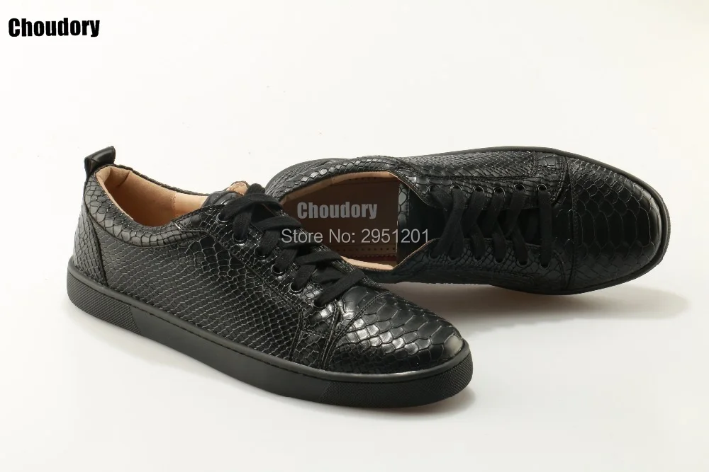 Luxury Designer Men Spikes Flats Shoe Red Black Studded Rivet Male Casual Shoes Lace up Flat | Обувь