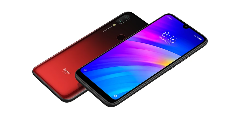 Глобальная версия, Xiaomi Redmi 7, 3 ГБ+ 32 ГБ, Восьмиядерный процессор Snapdragon 632, 4000 мАч, 6,26 дюйма, 19:9, полноэкранный, 12МП+ 2МП, мобильный телефон