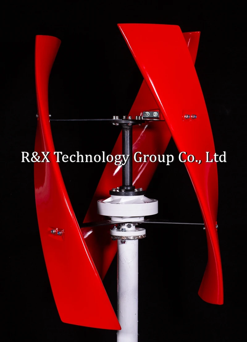 R& X 400 Вт CE Red X модель ветряной турбины генератор Вертикальная ось энергии более сильный 3 шт. лезвия 12 в 24 В с MPPT контроллер