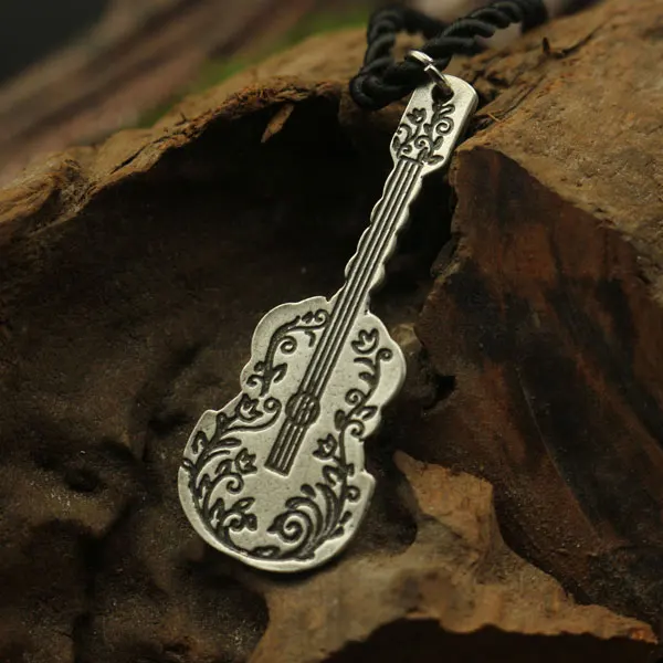 Lanseis 10 шт celti c Кулон гитара для любителей гитары ожерелье|lovers necklace|guitar pendantnecklace