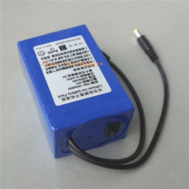 Пульт дистанционного управления 12V 6800MAH 3AH литий ионные аккумуляторы для банка