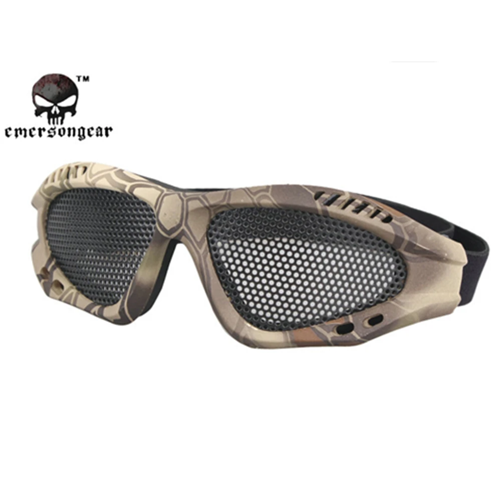 Emersongear Эмерсон ноль очки Painball Защита Для Страйкбола Очки стальная сетка военный Пейнтбольный шлем очки для пеших прогулок
