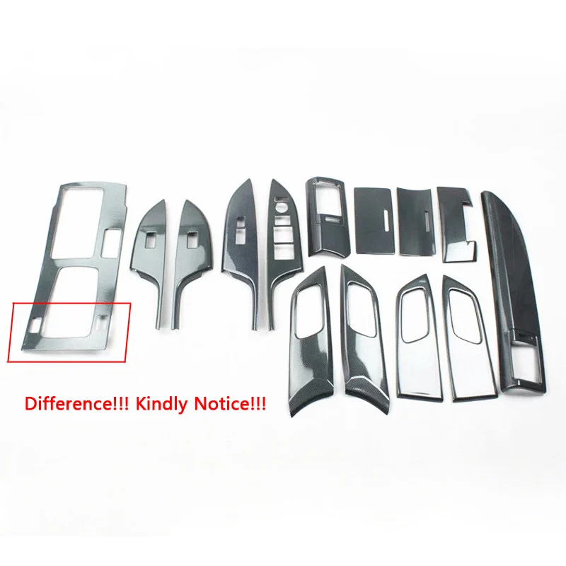 Whole Set B Для Honda Accord 9th ABS углеродное волокно краска средняя передача внутренний переключатель окна вентиляционная дверь ручка интерьер комплект аксессуары - Название цвета: Whole Set B