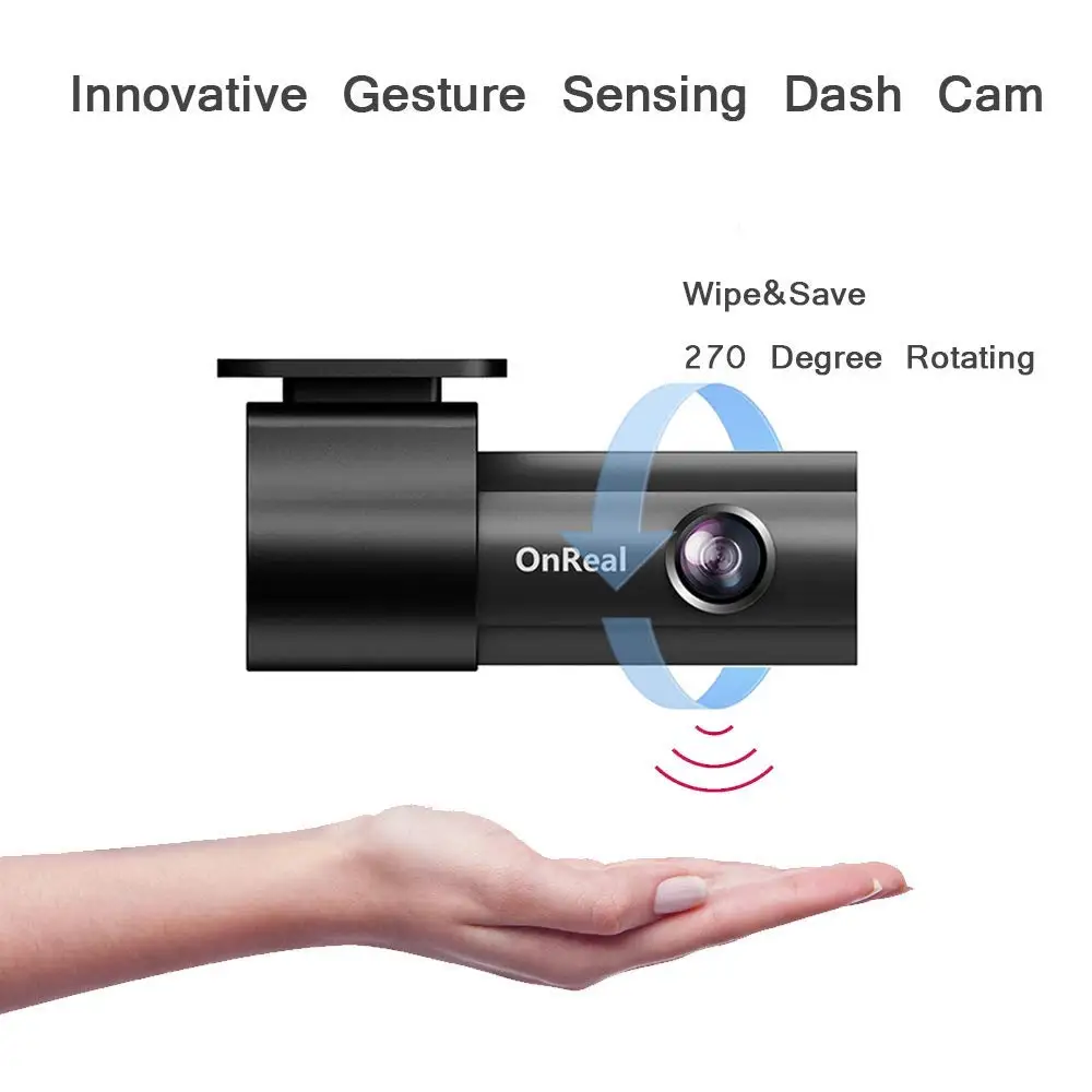 Gesture sensing dash cam MG4 gps автомобильный DVR 1080p 30fps 270 градусов Dash камера с Wifi GPS WDR ночное