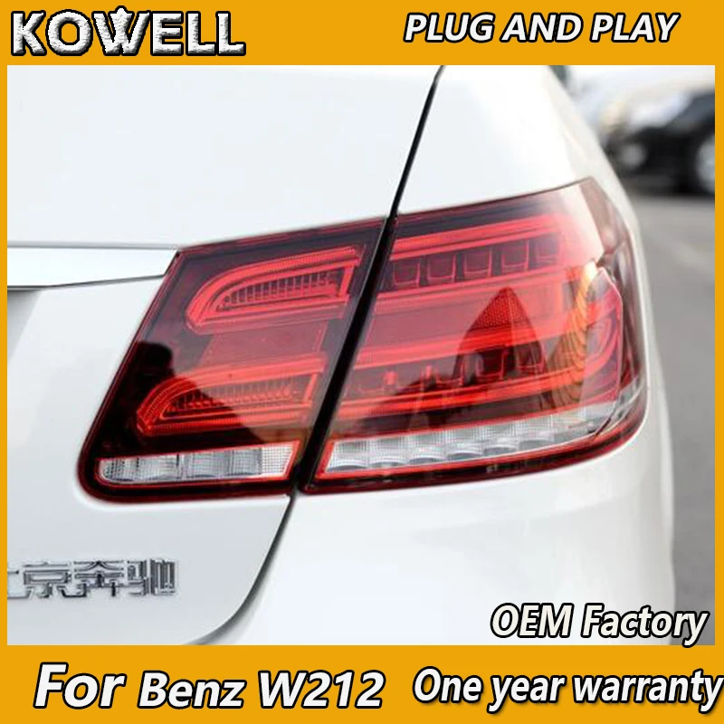 Автостайлинг KOWELL для Mercedes Benz W212 E180 E200 E260 E300 E320 E400 светодиодный задний фонарь стоп