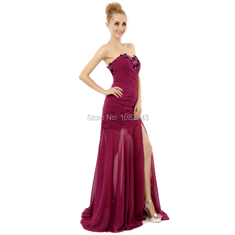 Праздничное платье Милая шеи оболочки шифон аппликации Длинные вечерние платья