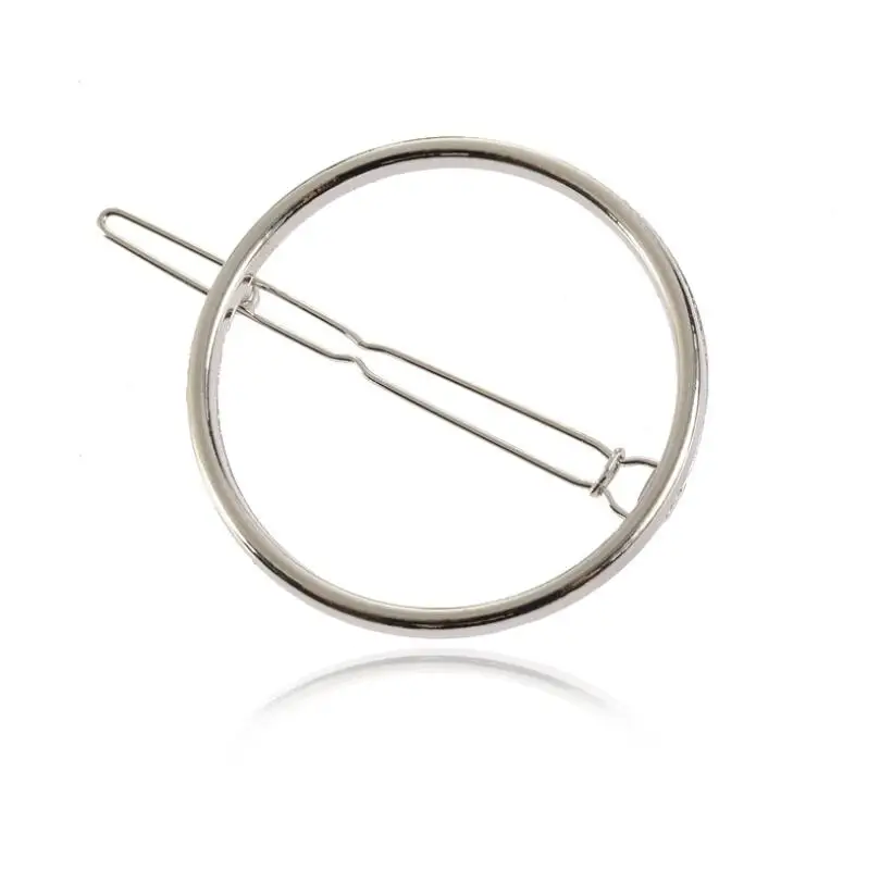 Hair Clip 10 Hfarich Золотой Серебряный металлик в виде звезды луны сердца заколки для волос женские головные уборы заколки для волос кошки минималистичный подарок, аксессуары для волос - Окраска металла: Hair Clip 10