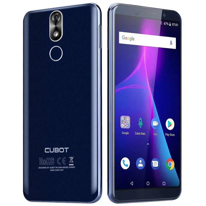Cubot Power смартфон с 5 99 дюймовым дисплеем восьмиядерным процессором Helio P23 ОЗУ 6 ГБ