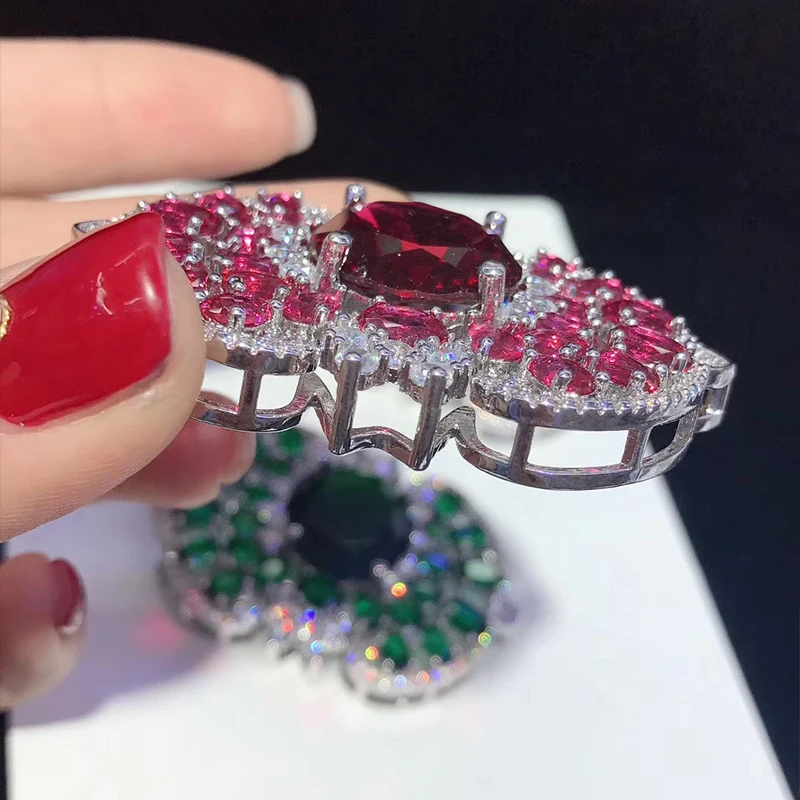 SHANICE Уникальный DIY ювелирных изделий Bijoux Циркон застежки для ожерелья соединитель кистей Шарм Медь животных микро проложить ювелирные изделия