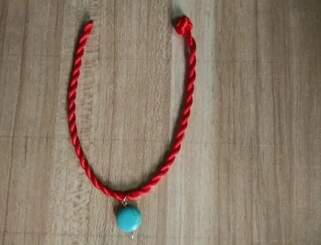 Браслет для пары модный простой браслет из красной веревки счастливый голубой