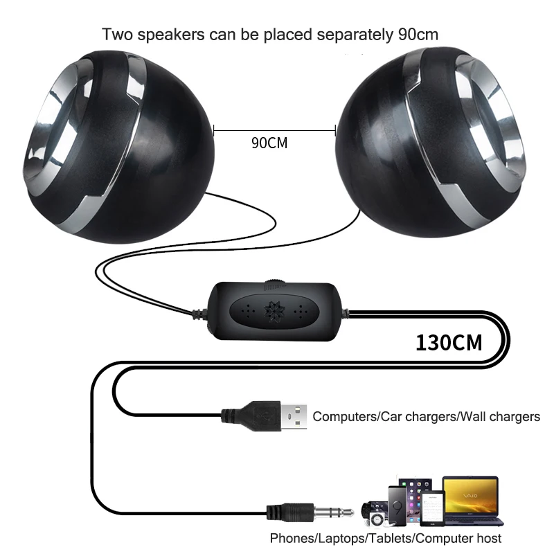1 пара проводной мини Компьютерные Колонки USB AUX рога для ноутбука Настольный телефон 6 Вт Мощный Аудио мультимедийный громкоговоритель