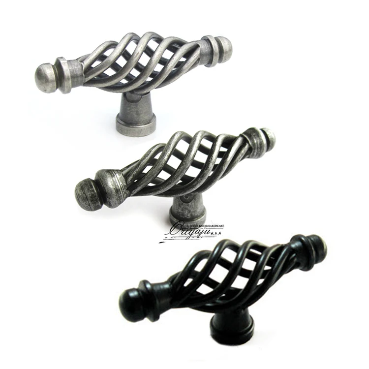 Дизайнерская Модная европейская ручка для шкафа ящика сельского птичье гнездо