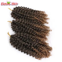 ombre braiding 12pcs4packs synthetic bulk hair extensions 8 mali bob afro twist kinky curly crochet braids malibob