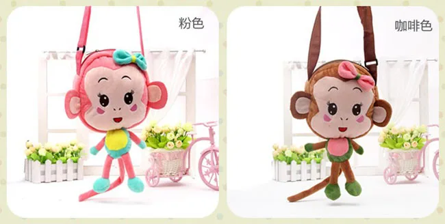 Новая супер милая сумка-мессенджер с обезьяной из мультфильма Плюшевые Игрушки