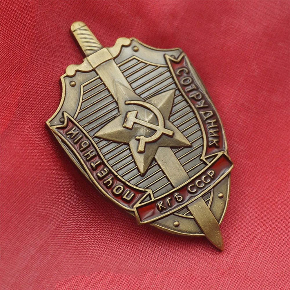 2 шт. костюм CCCP медаль СССР значок советская КГБ Ленин Эмаль 3d Герой медаль сувенир военные декоративные шпильки WW II подарки