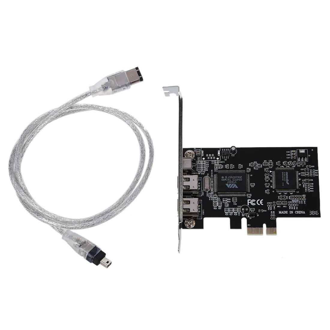 Плата контроллера PCI Express x1 PCI-E FireWire 1394a IEEE1394 3 порта для настольного компьютера |
