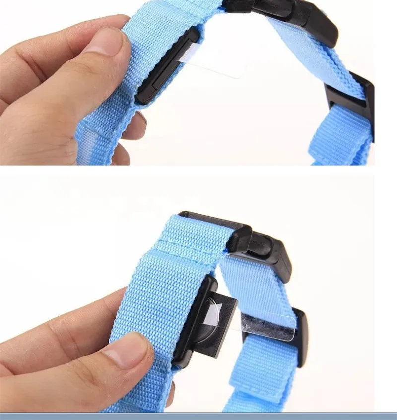 Ошейник светодиодный собак светящиеся люминесцентные ошейники для маленьких