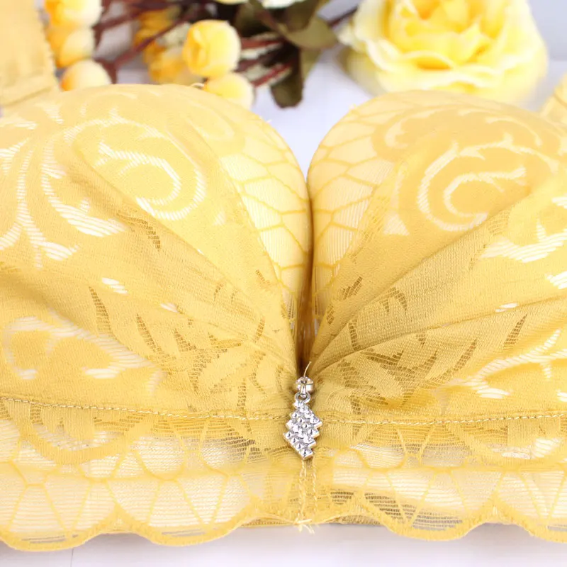 Соблазнительный бюстгальтер темно желтого цвета соблазнительное нижнее белье с