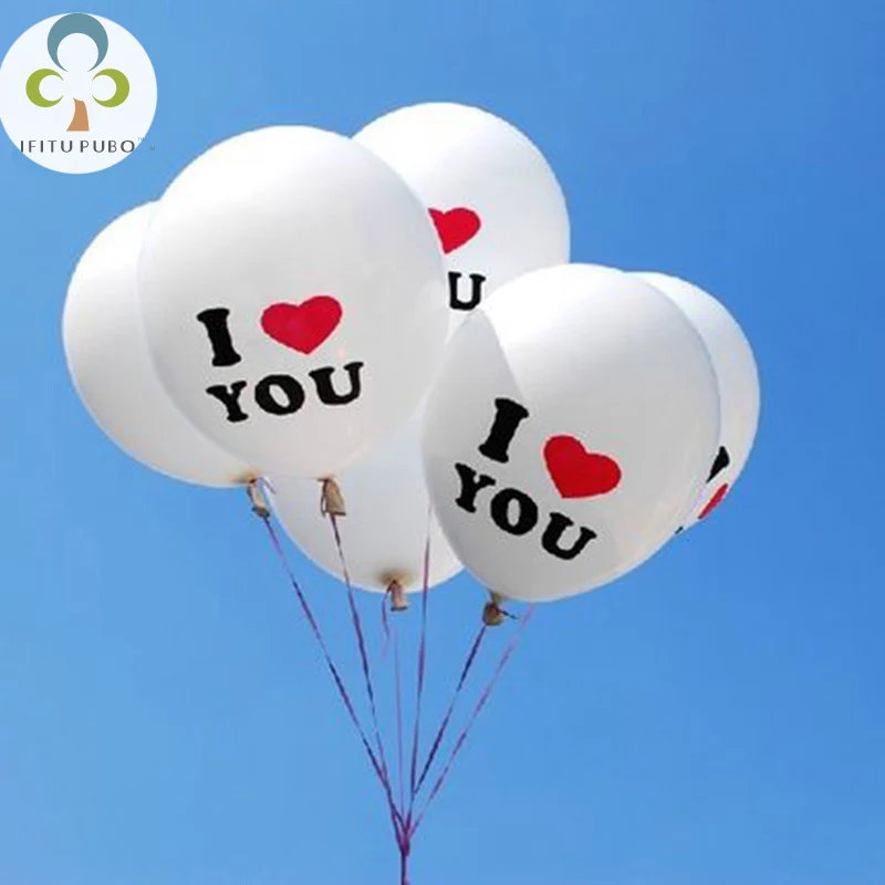10 шт. 12 дюймов I LOVE YOU воздушные шары Жемчуг Латексные украшения для вечеринки Свадебные украшения только что женатые WYQ