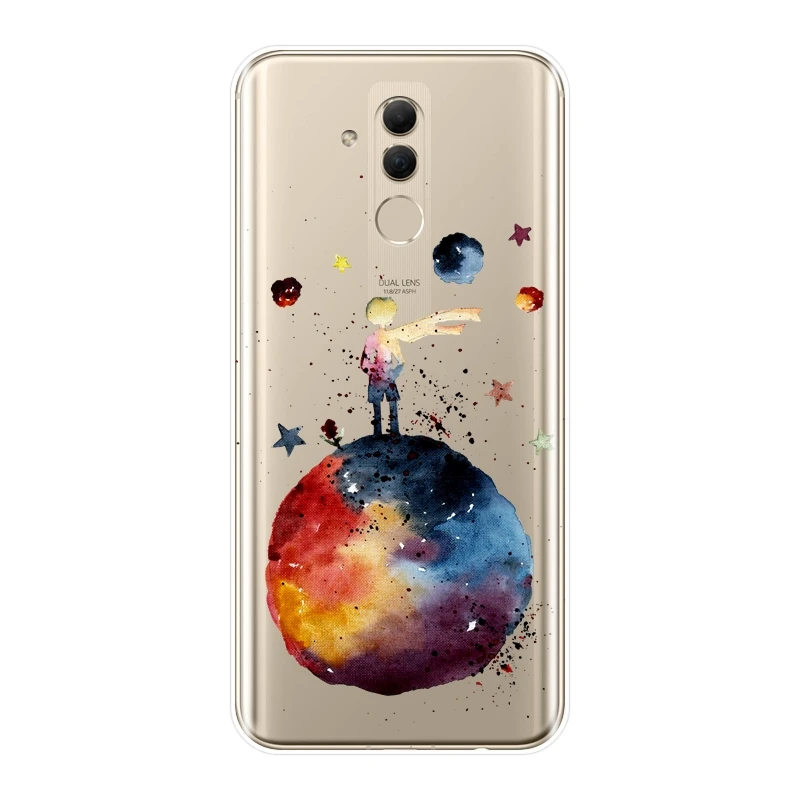 Силиконовый чехол для телефона Маленький принц Космическая Звезда Huawei Mate 9 10 20 Lite