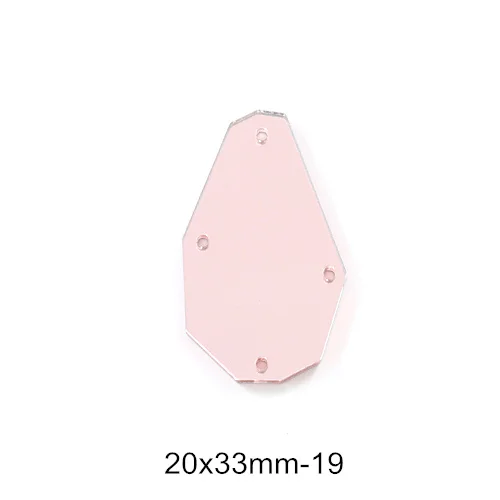 P19-20x33mm 50 шт. хрустальные зеркальные lt фиолетовые пришивные стразы неправильной формы акриловые зеркальные пришивные стразы lt фиолетовые Пришивные для одежды B3604 - Цвет: P19-20x33mm