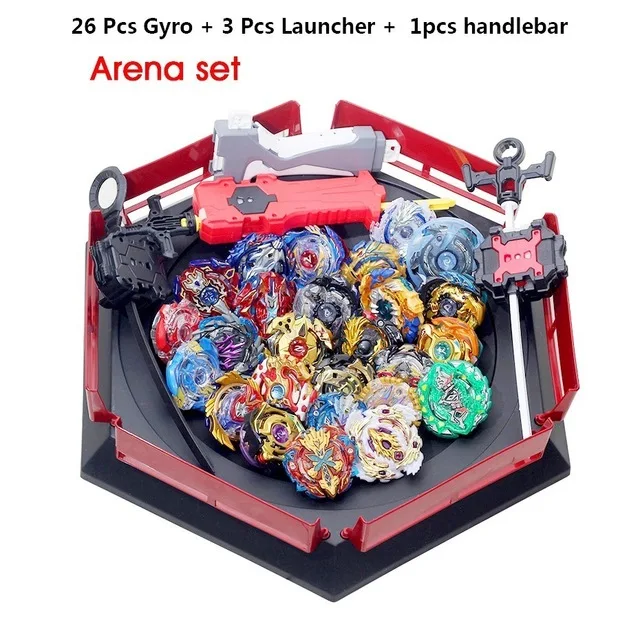 26pcs 006 Все топы набор Метатель Bey Bay Bu Gt God Bey Blades Explosion high performance combat top toy Дети Bables Blade Bl arena - Цвет: 26pcs 006