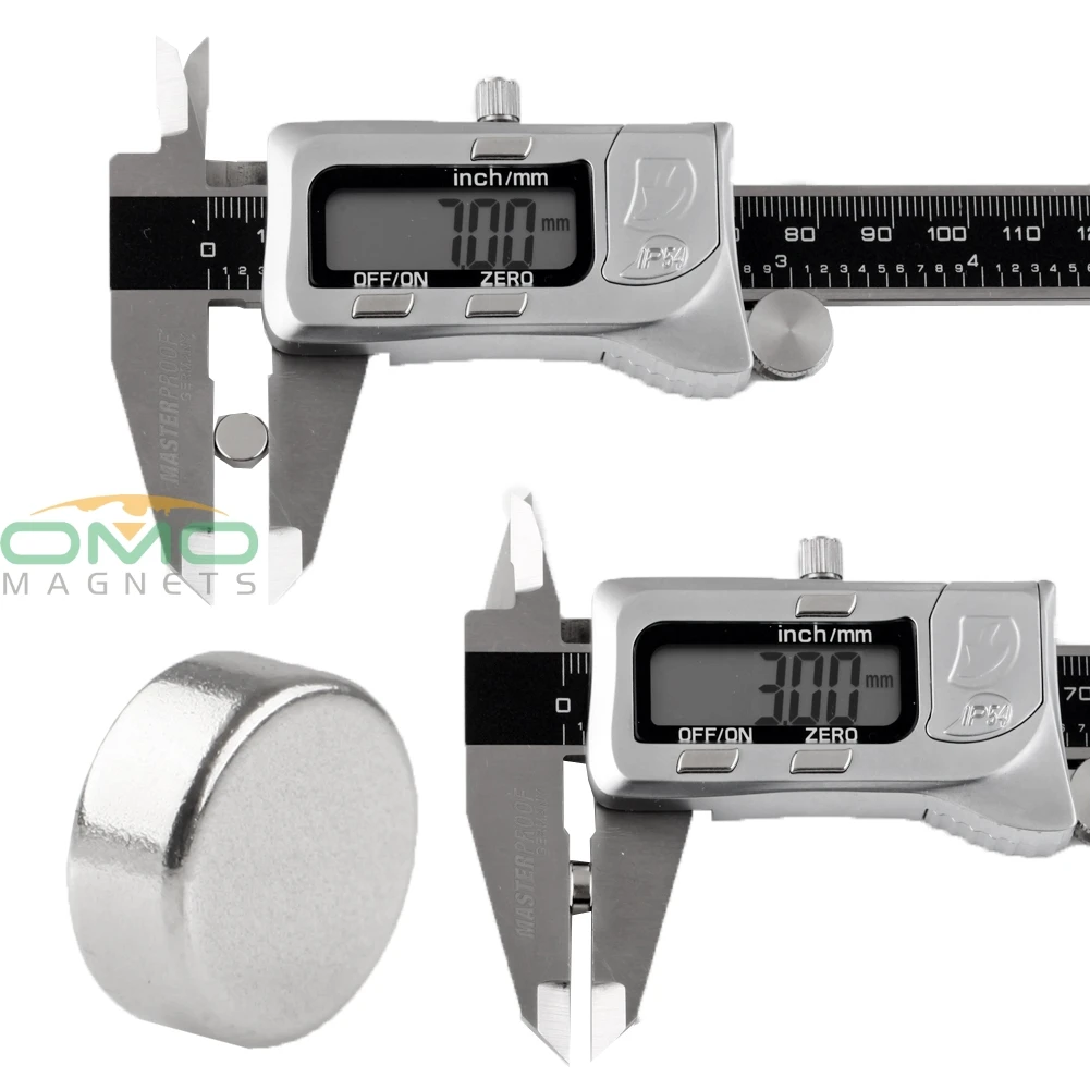 OMO Magnetics 100 шт. N35 диаметр 7 мм x 3 толстый диск редкоземельные неодимовые магниты