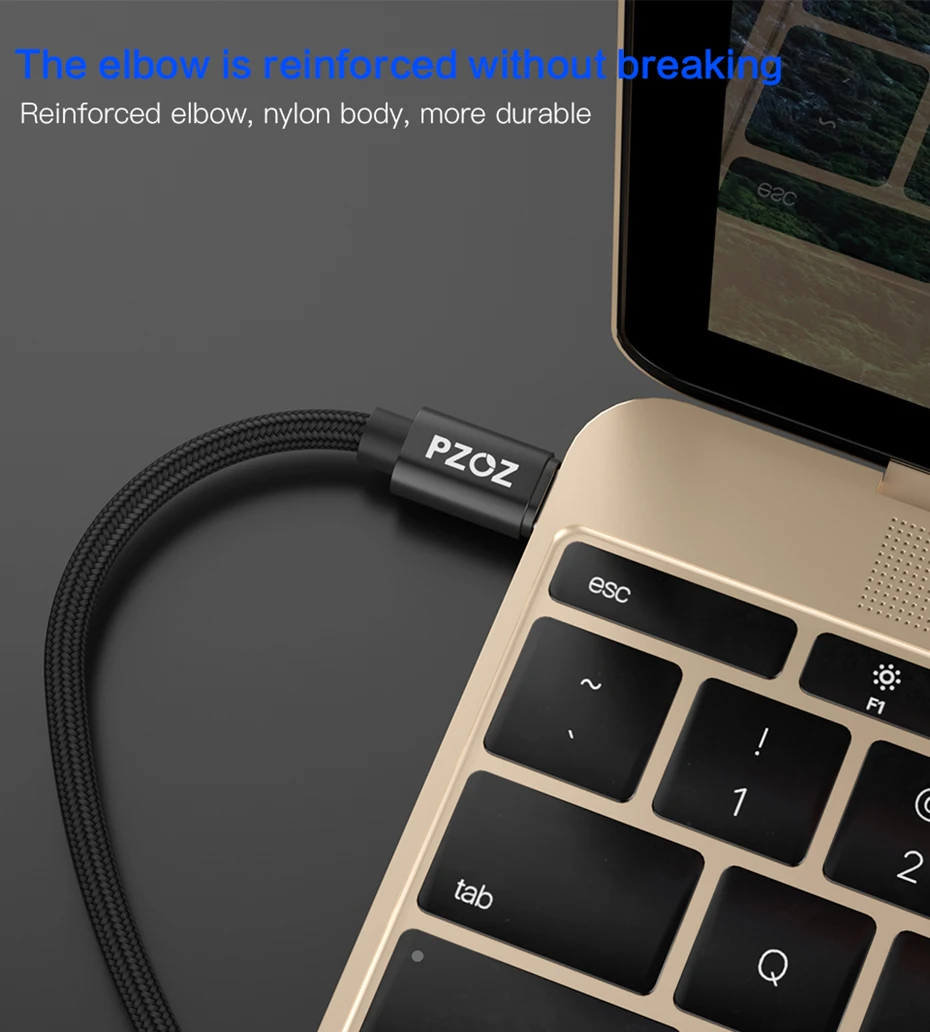 PZOZ кабель Usb type C к Usb type C 3a для Macbook USB C папа к USB C папа PD быстрое зарядное устройство Usbc зарядное устройство для samsung Galaxy S9