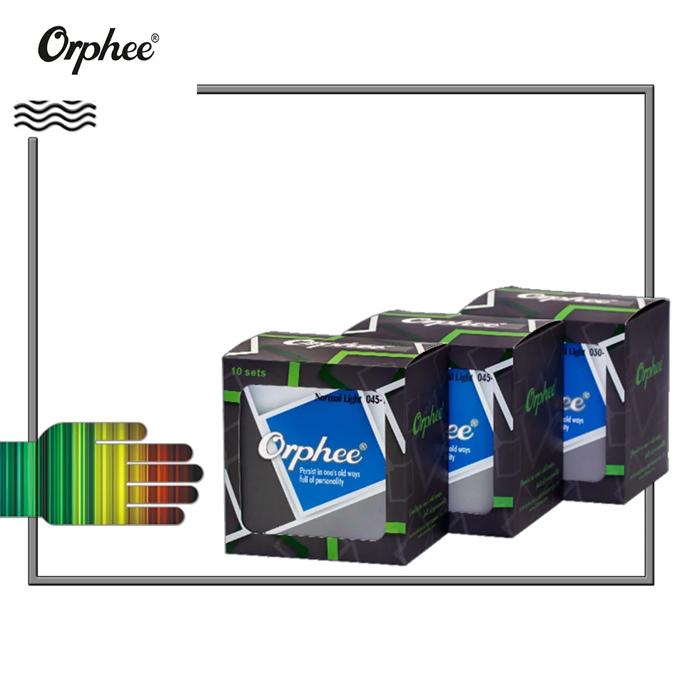 Orphee Струны для электрической бас-гитары серии QB 4/5/6 строки нормальный свет Никель сплав шестигранный сердечник нано-покрытием для электрической бас-гитары Запчасти