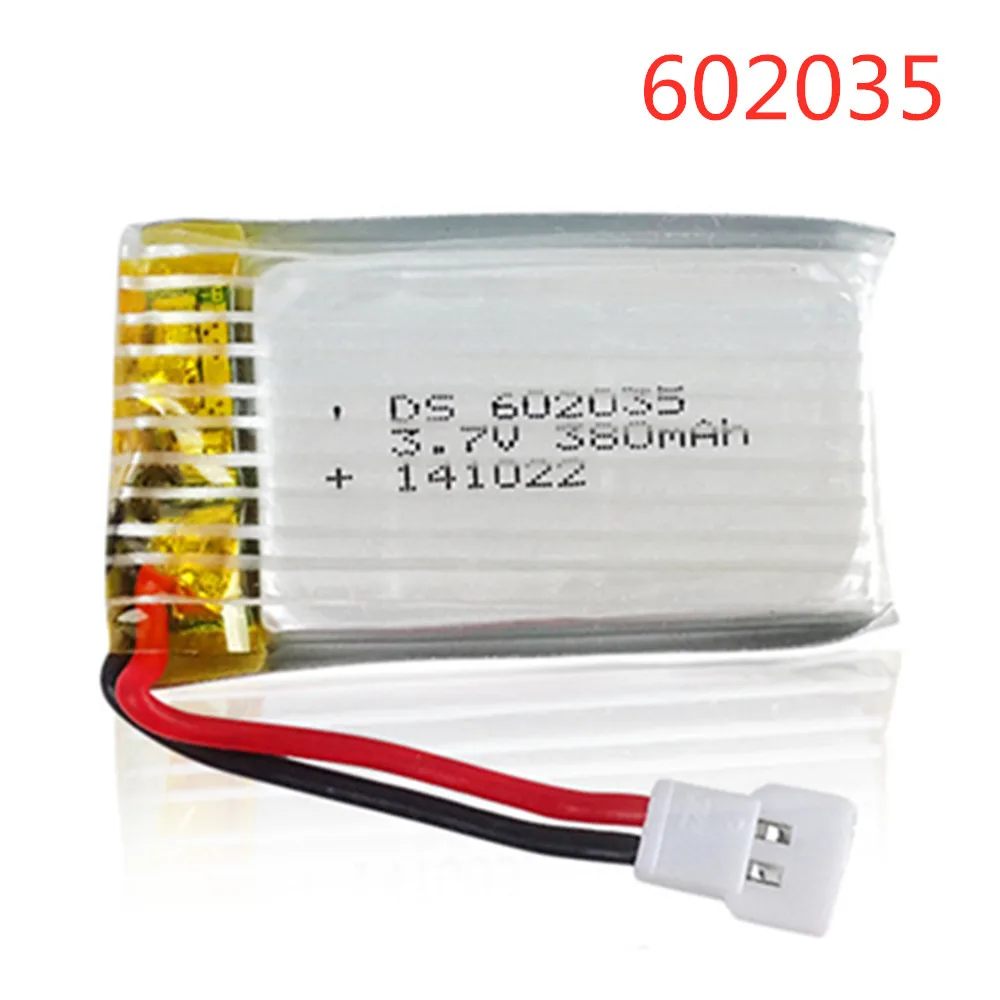 Аккумулятор 3 7 В 380 мАч для Hubsan X4 H107 Venus DiFeida DFD F180 F47 F48 литий полимерный аккумулятор