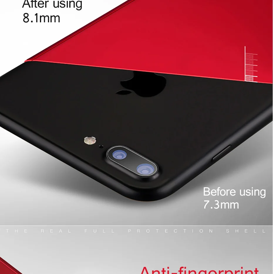 H& A 360 градусов полный чехол для телефона для iPhone 7 8 6 6s Plus X защитный чехол s для iPhone 6 6s 7 8 Plus закаленное стекло