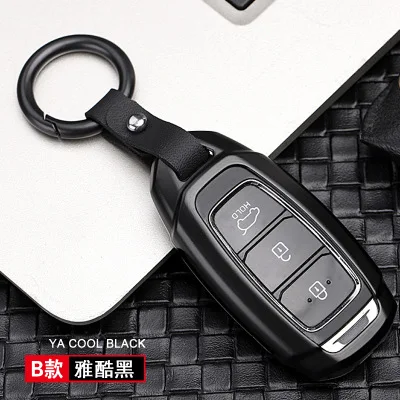 Чехол-держатель для ключей из цинкового сплава для hyundai i30 Ix35 Solaris Azera Elantra Grandeur Ig Accent Santa Fe Palisade
