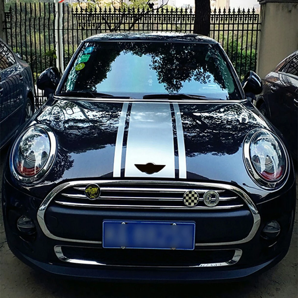 Капот + багажник 3 полосы автомобильные наклейки и автостайлинг для Mini Cooper JCW One S F55