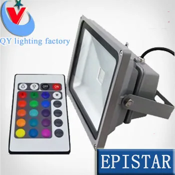 

Retail sale factory sale 10W 20W 30W 50W 70W 100W 16 Color RGB Flash LED Spotlight Outdoor rgb Floodlight 85V-265V