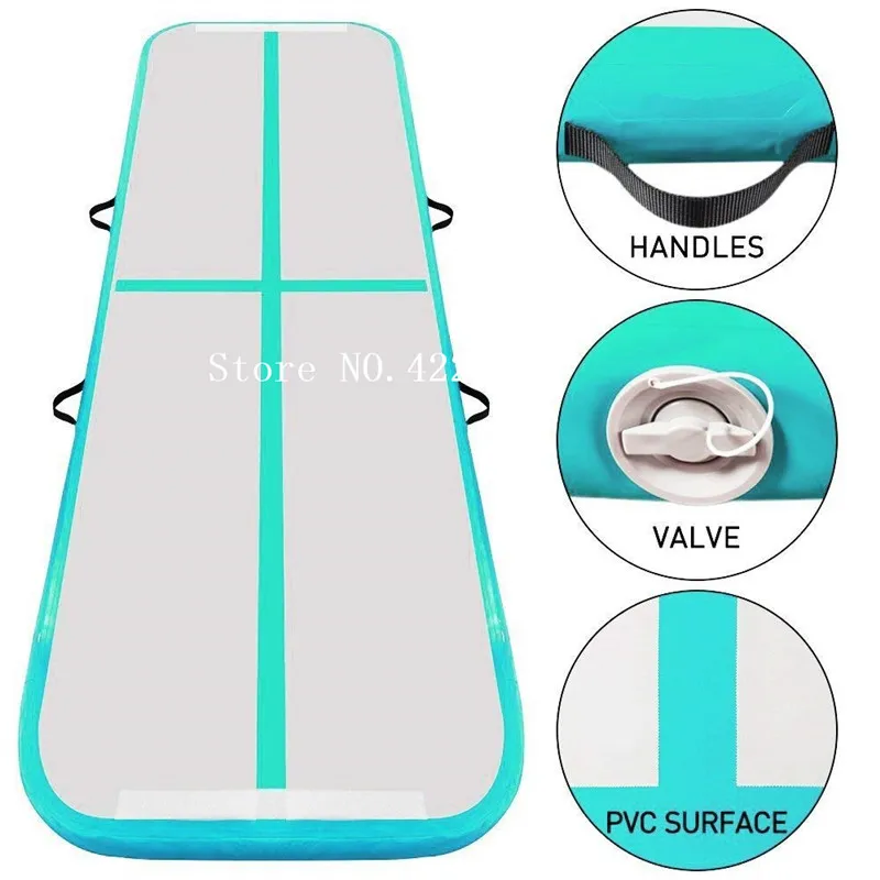 Free Shipping Pump 2m Mintgreen Inflatable Air Track Gymnastics Tumbling Mat Gym AirTrack For Sale | Игрушки и хобби