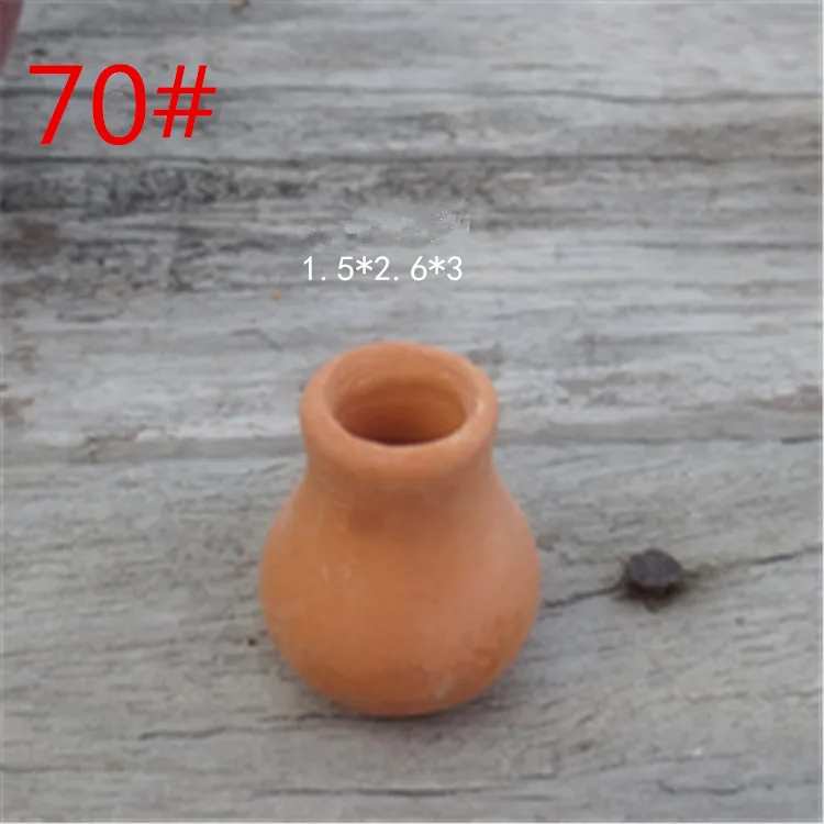 3Pcs NO.70 3 шт./лот Mdollhouse миниатюрные виды красной глины грубая керамика мини красная керамика цветочный горшок мясистое растение цветы Terra-cotta горшок - Цвет: 3Pcs NO.70