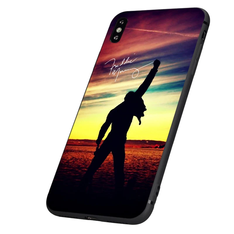 Черный чехол ТПУ для iphone 5 5s se 6 6s 7 8 plus x 10 силиконовый чехол для iphone XR XS 11 pro MAX чехол Фредди Меркури Queen band