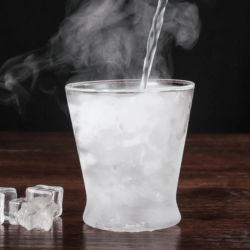 Double Wall Glass Cup Heat Resistant High Silicon Boron 300ml Wine Juice Beer Whiskey Cocktail Copas De Vino | Дом и сад