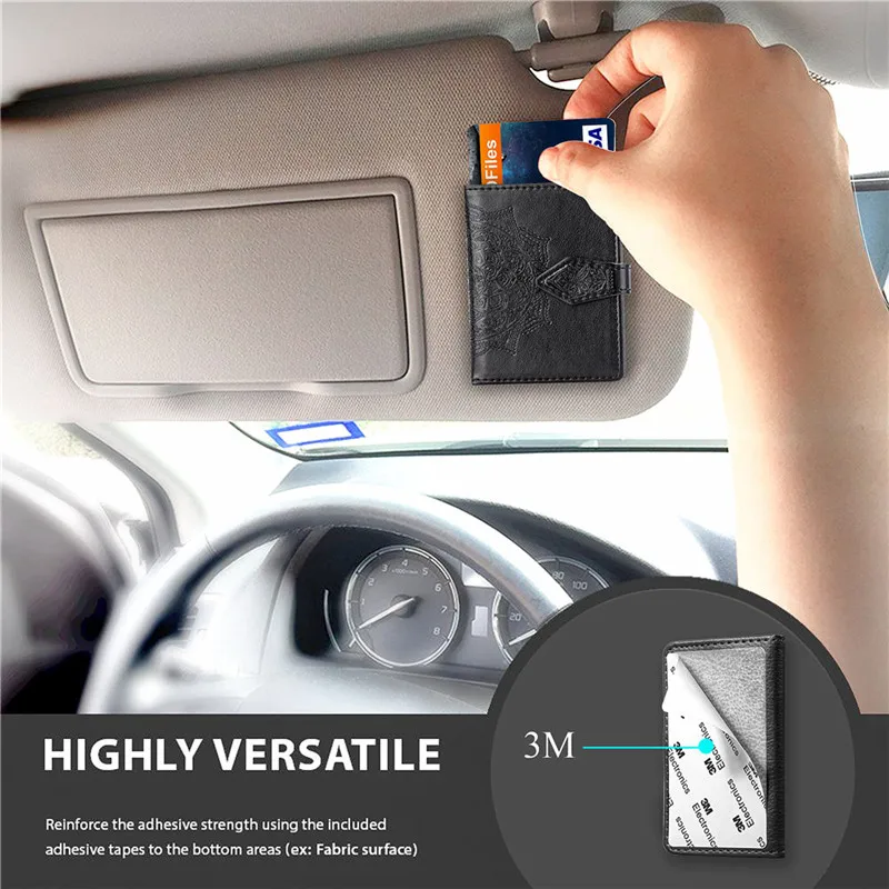 Роскошный кошелек для кредитных карт держатель стикер портативный чехол