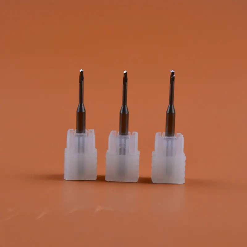3pcs 0.6/1.0/2.0mm Dental Zirconia Milling Burs for Roland DWX 50 CAD CAM milling system