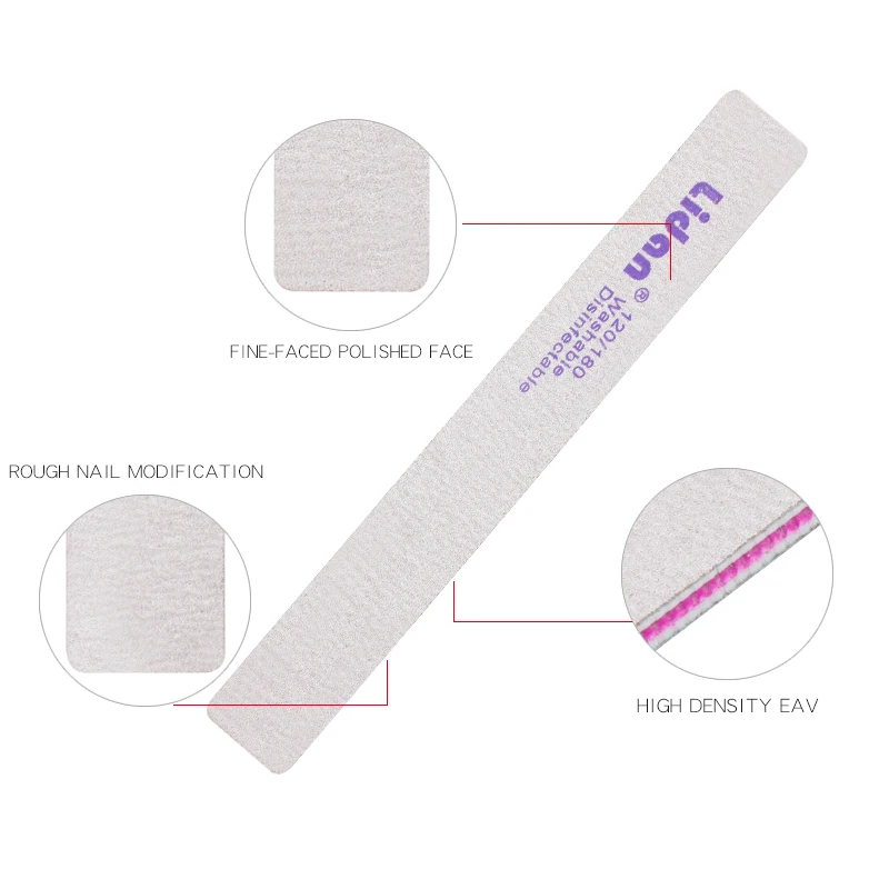Lidan 2 шт белый пять дизайнов Шлифовальная Пилка Для ногтей буферный блок педикюр