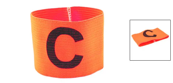 UXCELL Letter C Printed Football Game Elastic Polyester Kapitnsbinde Orange Red |