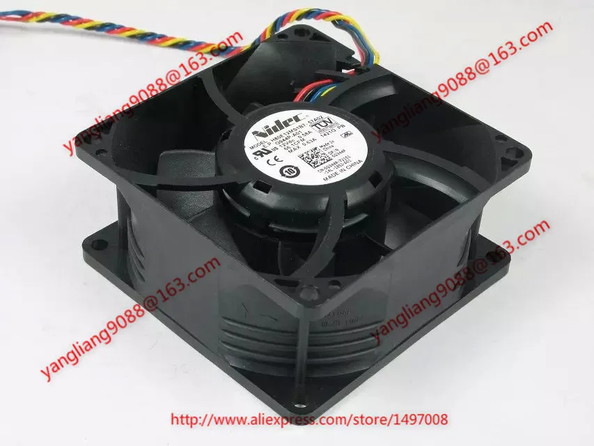 Охлаждающий вентилятор для сервера Nidec H90E12MS1B7 57A02 DC 24V 0.58A 80x80x38 мм|square fan|server fandc 24v fan