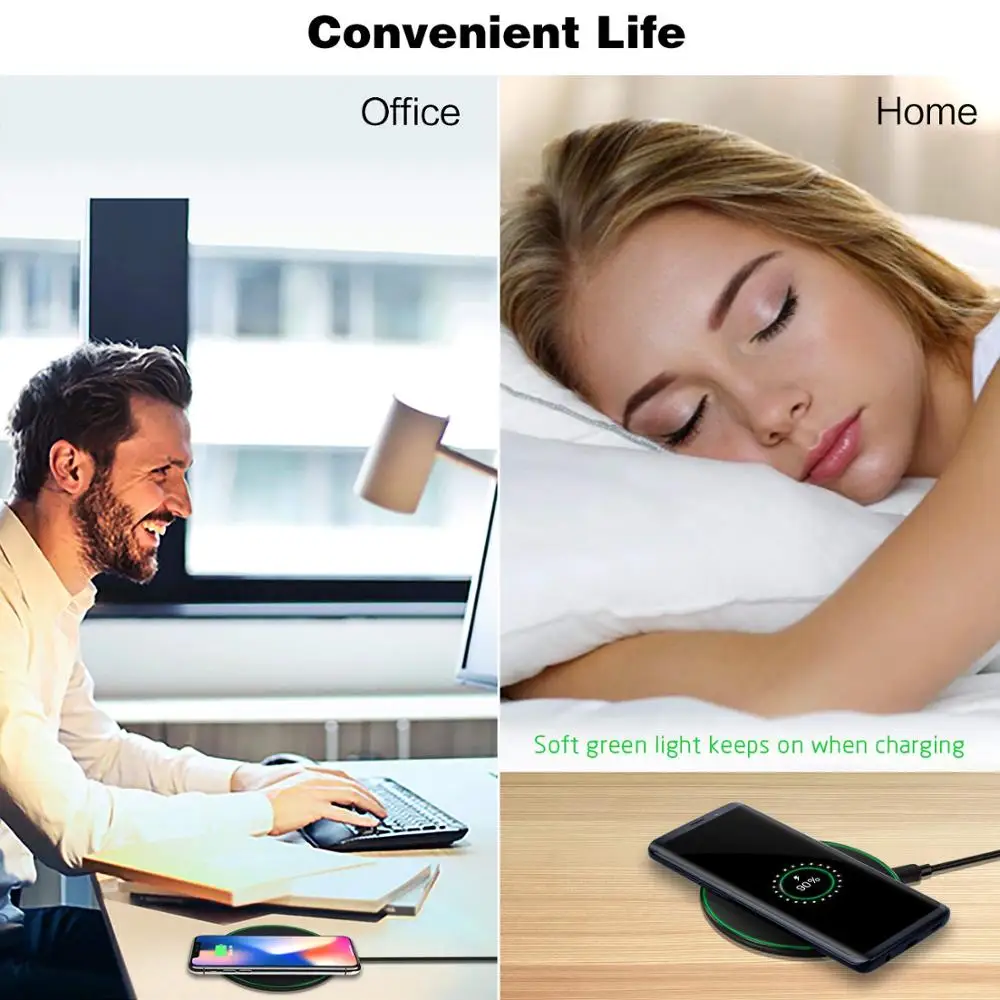 NTONPOWER Qi Беспроводное зарядное устройство приемник для iphone Android Быстрое