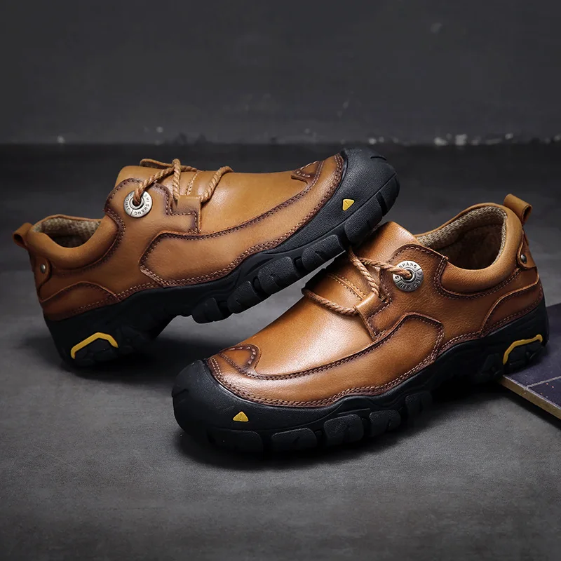 Кроссовки мужские из натуральной кожи для спорта на открытом воздухе