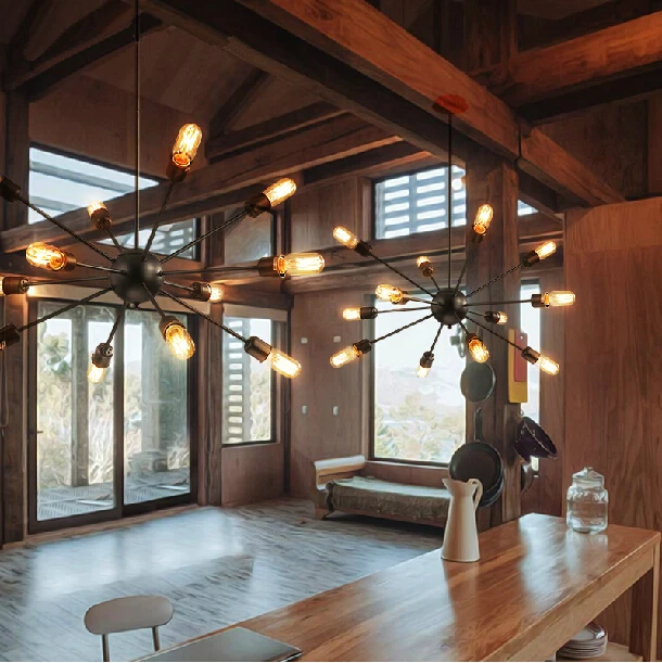 Винтажный подвесной светильник в стиле ретро американский индастриал Лофт s для