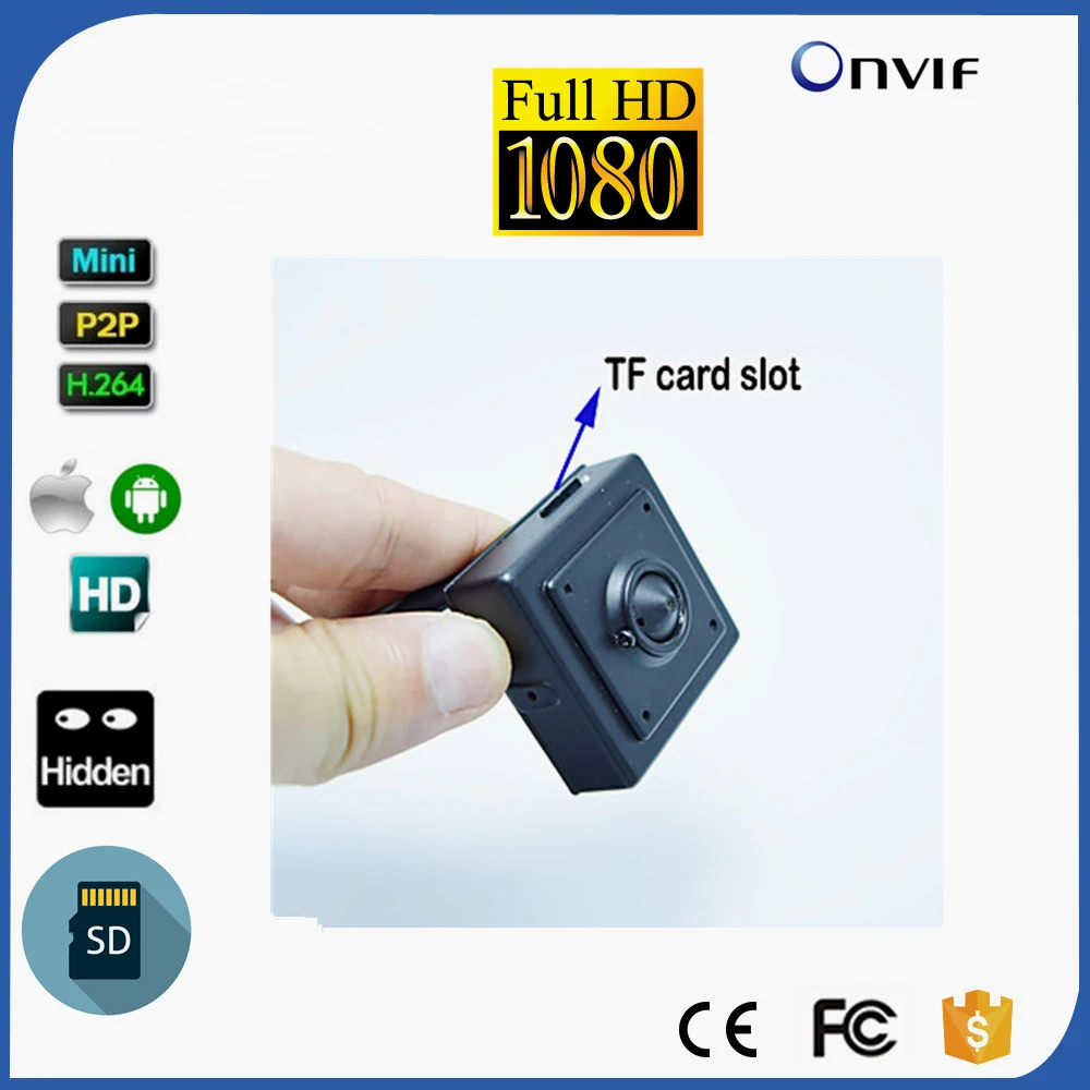 IP Camera 1080P Mini Network Sd Card Slot H.264 Plug and Play Covert Micro Cam SD P2P ONVIF 2.0 PC&ampPhone | Безопасность и