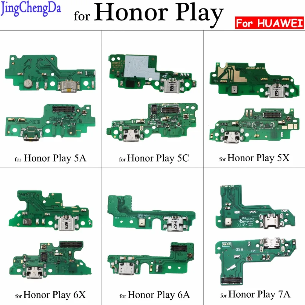 

JCD USB Dock Connector Charging Port Charger Flex Cable Microphone Module For Huawei for Honor Play 5A 5C 5X 6X 6A 7A