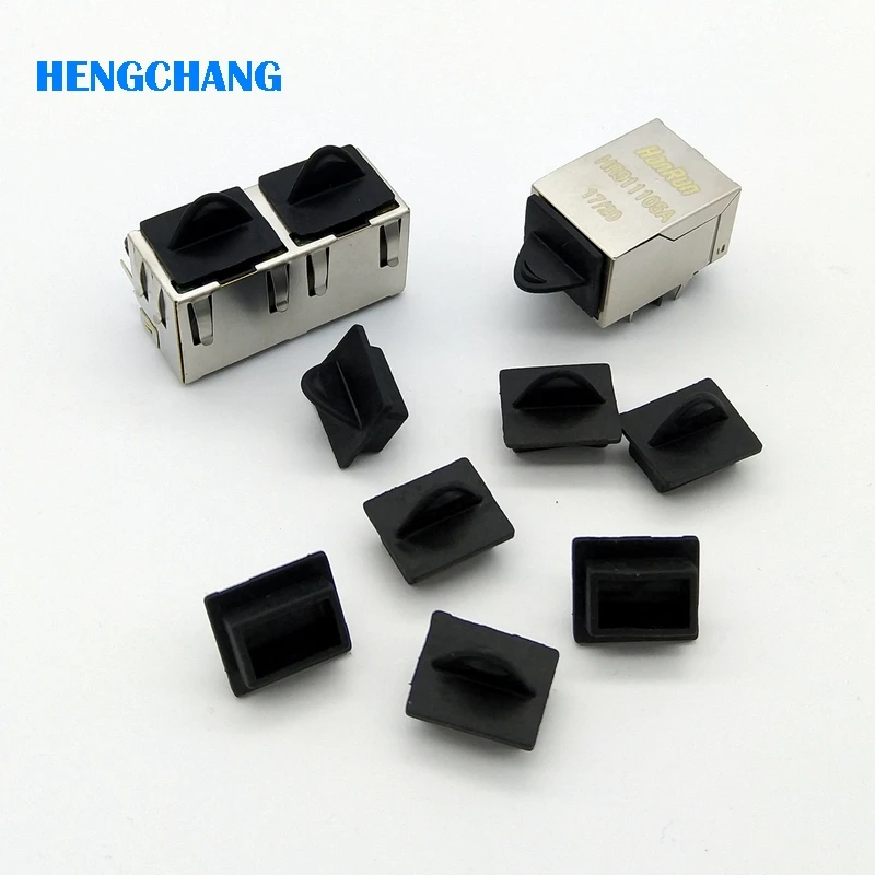 10 шт . RJ45 резиновая крышка Защитная сетевой разъем Торцевая крышка|cap connector|cap capcap