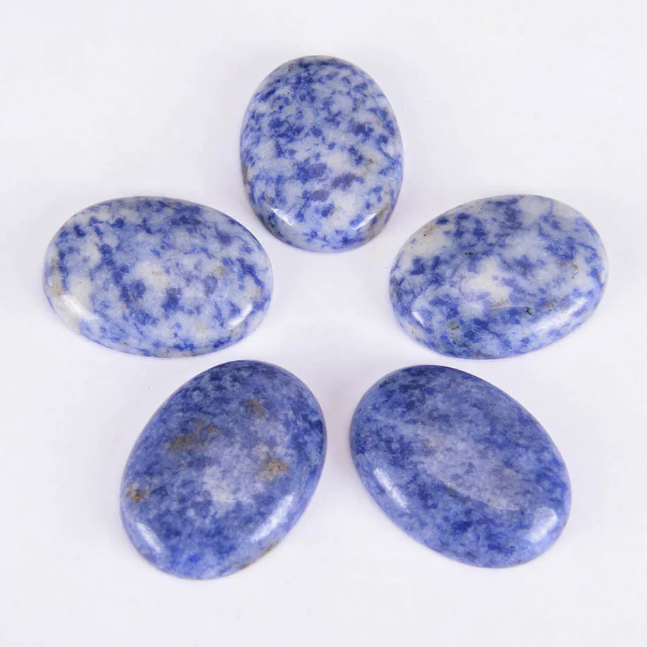 

1PC Natural Stone Sodalite Cabochon Beads Oval CAB 13X18mm 30x40mm Semi-precious Stones Fit Handmade Jewelry Women Men J009